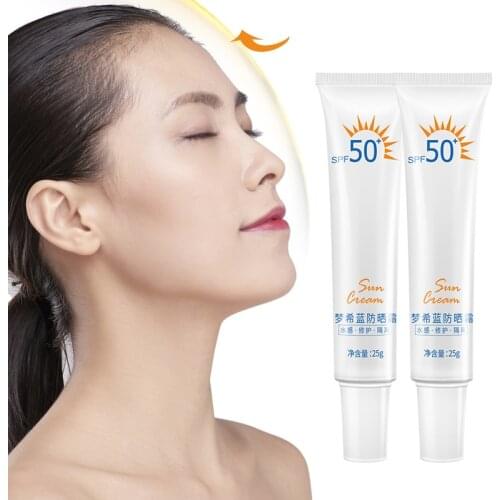 25ML Water Sensation Repairing Facial Body Sunscreen Moisturizer Whitening Isolation Lotion SPF 50 Sunscreen Cream Body Care
