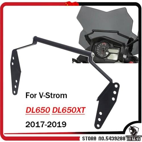 Windscren Bracket Mount Smartphone GPS Holder USB charging and Wireless charging For Suzuki DL 650 V-Strom 650 XT 2017 2018 2019