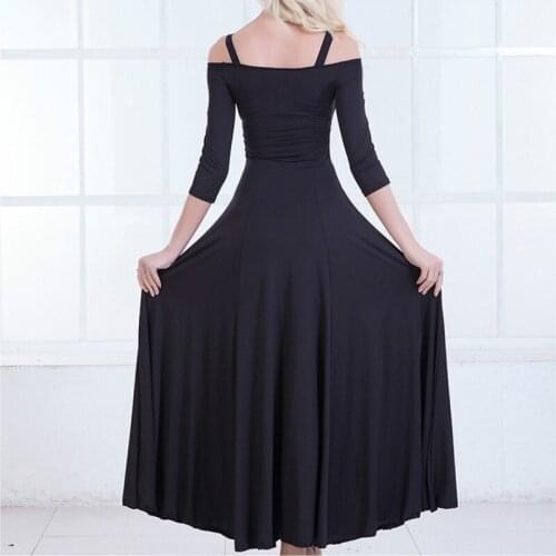 Women Dancewear Ballroom Dance Dress Waltz Modern Tango Swing Practice 904-B142