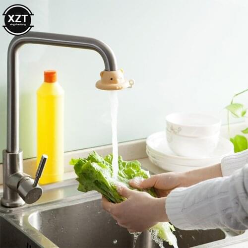 360 Degree Rotating Cartoon Water Strainers Kitchen Faucet Saving Water Sprayers Quality Colanders Water Saving Faucet 1Pcs