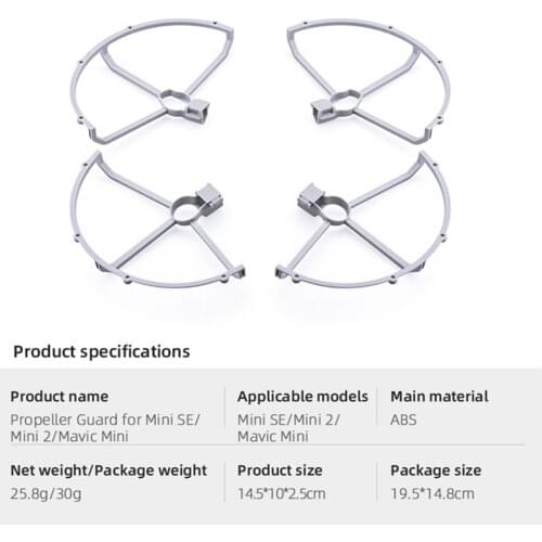 Propellers Guard Protector Cover Landing Gear Set for DJI Mavic Mini Mini SE Mini 2 Drone Accessories Quick-Release Accessory