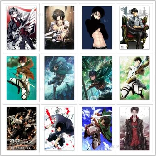 5d Diy Levi Ackerman Diamond Painting Attacking Giant Mosaic Handmade Animation Cross Stitch Full Circle Diamond Embroidery