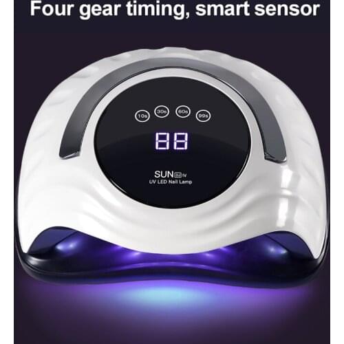 168W Manicure Device Smart Sensor Phototherapy Lamp Quick-drying Nail Dryer Nail Lamp Display Touch Switch Curing Nail Gel