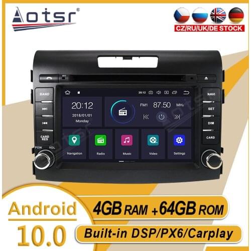 64GB For Honda CRV 2012 2013 2014 2015 2016 Car Stereo Multimedia Player Android GPS Navi Auto Auido Radio Carplay PX6 Head Unit