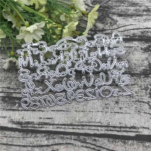 Alphabet Letter Metal Cutting Dies for DIY Scrapbooking Album Paper Cards Decorative Crafts Embossing Die Cuts