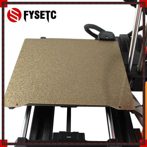Double gold Sided Textured PEI Spring Steel Sheet Powder Coated PEI Build Sheet 196.3*190mm For Prusa mini 3D print parts