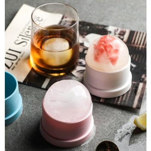 Ice Cube Maker DIY Ice Ball Molds for Whiskey Cocktail Round Ball Ice Makers Silicone Bar Accessories Kitchen Tool