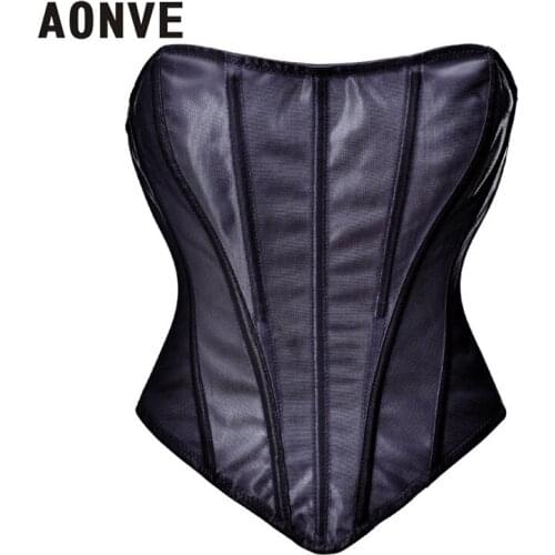 Steampunk Corset Bustier Top Gothic Clothes Women Black Underwear Girl Tops Plus Size Sexy Lingerie Black Top sexy 2021 New