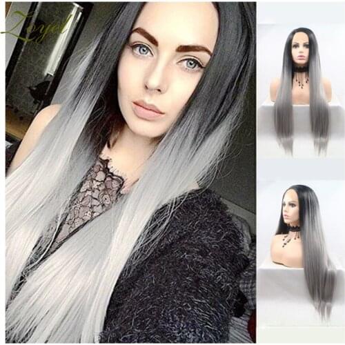 Zoyel Hair Wigs For Black Women Straight Synthetic Lace Front Hair 38 Inch Ombre Lace Front Wig Cosplay Or Daily Wear Wig