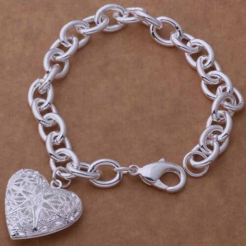 AH292 Hot sterling bracelet, sterling fashion jewelry Hollow out a heart /asaajjha bgcajxja silver color