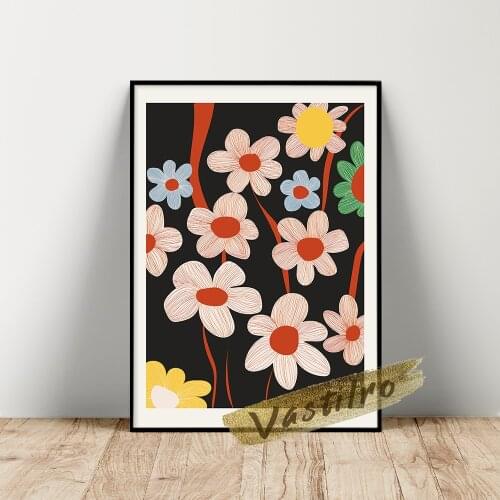 Flower Market Poster, The Garden Flower Wall Art, Color Flower Plant Wall Picture, Flower Shop Wall Stickers, Anniversary Gift