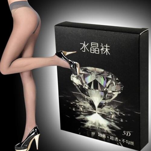 Crystal anti-hook seamless pantyhose ultra-thin Slim invisible breathable skarpetki sexy bottoming ladies stockings