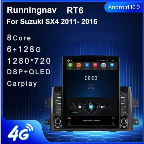 Runningnav For Suzuki SX4 2011 2012 2013 2014 2015 2016 Tesla Type Android Car Radio Multimedia Video Player Navigation GPS