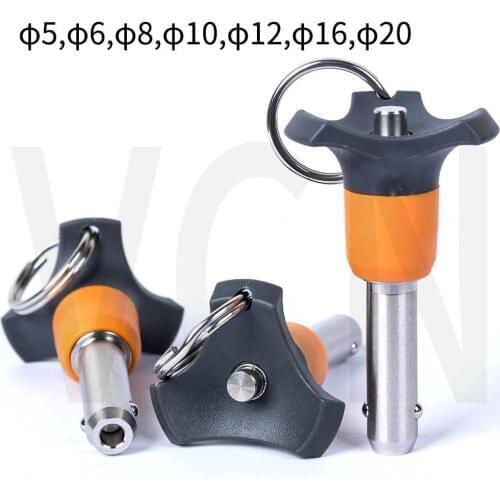 Ball lock pins Quick Release Pins Precision alignment pin with ground shank. single-acting positive locking until releaseed