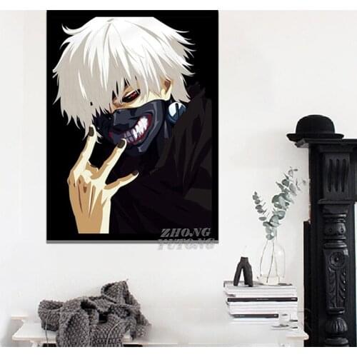Modern Anime Poster Tokyo Ghoul Kin Muyan Anime HD Print Picture Canvas Painting Wall Art Modular Nordic Home Decor Living Room