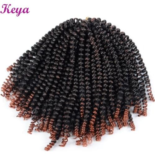 Spring Twist Hair Fluffy Crochet Braid 10 Inch Crochet Braid Hair 110g/pack Synthetic Hair Braiding Hair Extensions For Women