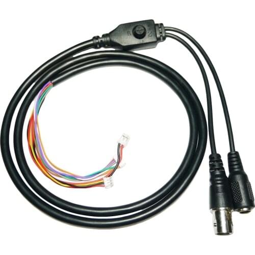 CCTV Camera Video Cable With OSD Menu Button For CCTV Camera