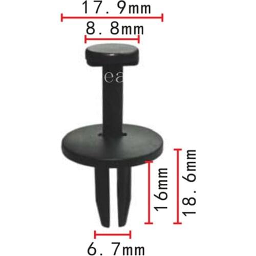 100PCS Free Shipping Front Bumper Fascia Push-Type Retainer For Chrysler Jeep Grand Cherokee 1994-On 6503454 Auto Fasteners Clip