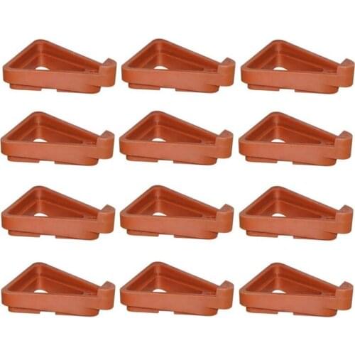 12Pcs Plant Pot Feet, Invisible Flower Pot Risers,DIY Combination Triple-cornered Toes Pot Lifters for Flower Planter