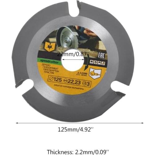 125mm 3T Circular Saw Blade Multitool Wood Carving Cutting Disc Grinder Carbide Power Tool Attachments 83XA