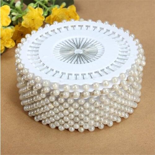35mm 480pcs/Set White Round Head Dressmaking Pearl Decorating Sewing Pin Craft For Home Garden DIY Crafts Tool Accessories
