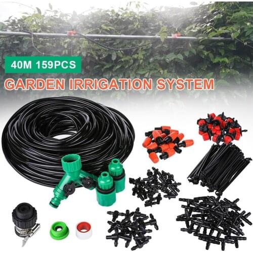 50M-5M DIY Drip Irrigation System Automatic Watering Garden Hose Micro Drip Watering Kits with Adjustable Fast delivery Dropship