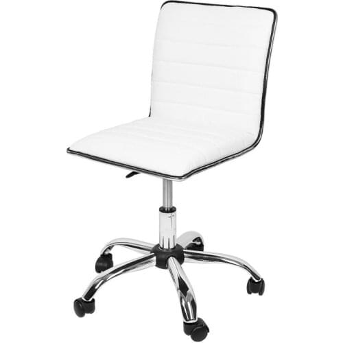 1pc Fashion White Bar Chair With Casters Office Furniture Backrest Household Furniture Leisure Bar Chair Dropshipping HWC