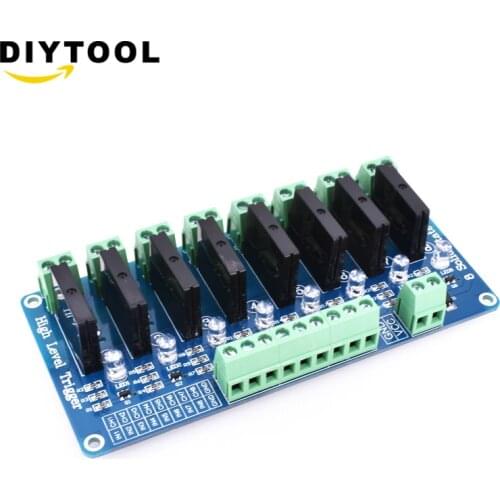 DC 5V 8 Channel SSR Solid State Relay Module Board For Arduino G3MB-202P