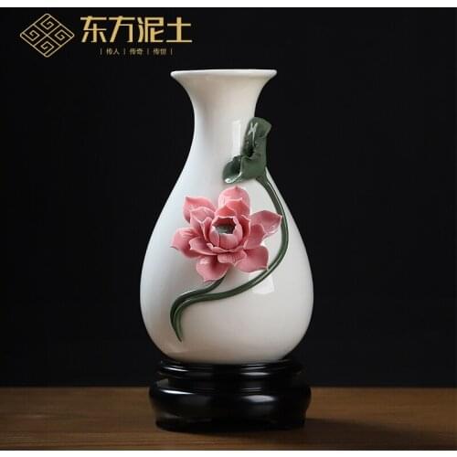 Vase flower arranging modern light luxury furnishing articles sitting room bedroom adornment rich ancient frame counter
