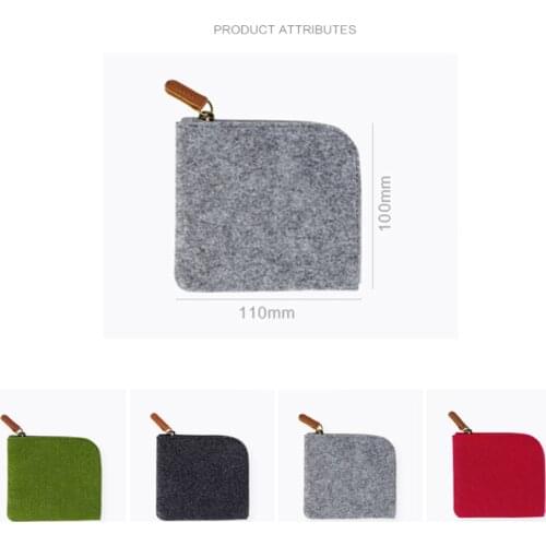 Women Girl Sanitary Pad Pouches Napkin Felt Storage Bag Credit Card Holder Coin Purse Cosmetics Earphone Case