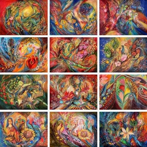 GATYZTORY Painting By Numbers Phoenix Picture Drawing On Canvas Acrylic Paints Abstract Coloring By Numbers Home Decor