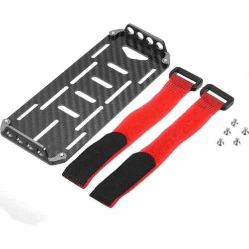 Hot Sale 1pcs RC Car Carbon Fiber Battery Mounting Plate Tray For 1/10 RC Car RC Crawler Accessories
