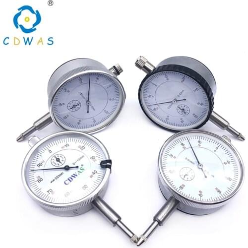Dial indicator 0-10mm Precision 0.01mm Dial Indicator Gauge Meter Resolution Indicator Gauge measure instrument Tool