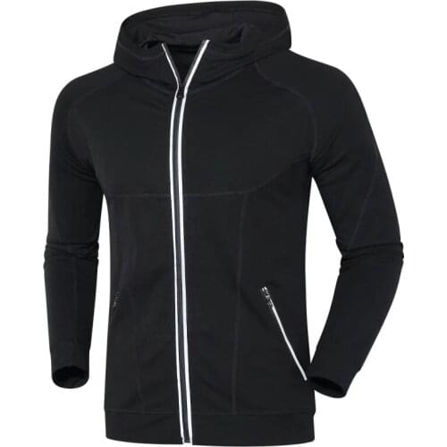 2020 New Winter Men running jacket Sports fitness Long sleeves Hooded Tight Gym Soccer basketball Run Jogging Jackets clothes