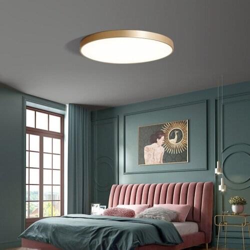 Copper color round/square/rectangular LED Ceiling lamps Indoor home&commercial&office ceiling light