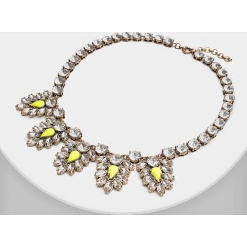 M40 Rispada Trendy Cystal Pendant Necklace For Women Chain Fine Jewelry Neckace