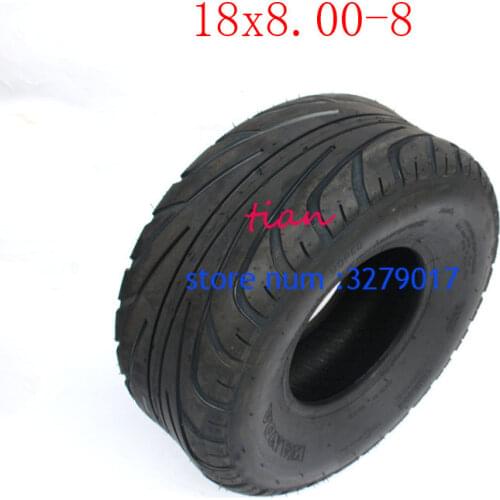 Lightning shipping 8inch 4PR ATV Quad Go-kart Vacuum wheel Tires 205/60-8 Tires 18x8.00-8 tubeless Tyres For Harley Chinese Bi