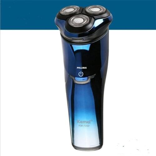 Electric Travel Beard Shaver Men Razor Facial Trimmer Groomer Washable 3D Floating Rotary Shave Machine Mustache Haircut Clipper