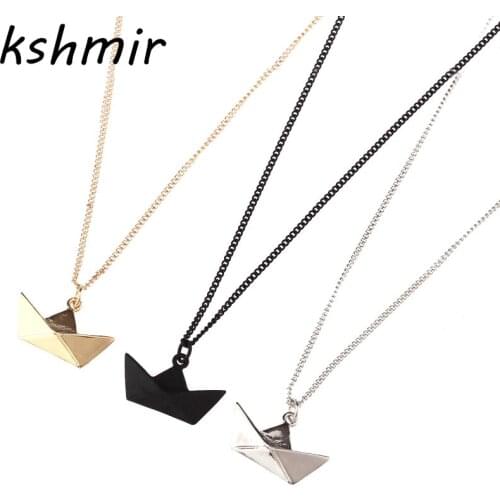 Ms accessories men wish wish lucky boat necklace 40 cm black necklace girl gifts 88PP
