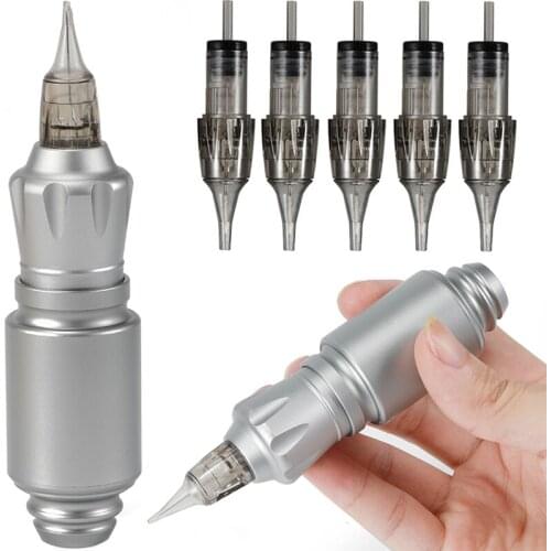Rocket Tattoo Machine Kit Tattoo Gun Supply Rotary Machine Pen With Cartridges Needles Permanent Makeup Microblading Accessories