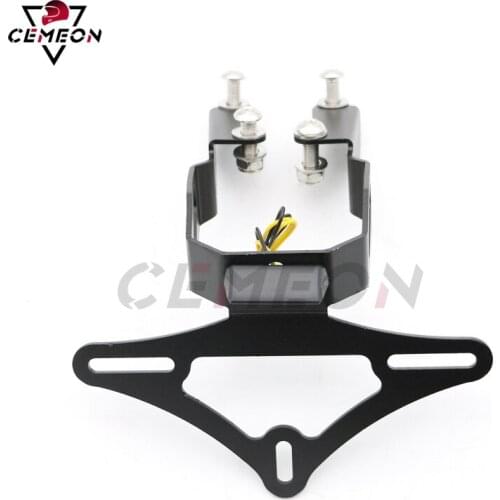 For Motorcycle Kawasaki Ninja 400 Z400 2017-2019 Modified Short Tail License Plate Rear License Plate Frame