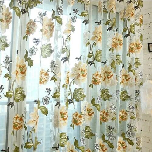 Luxury Sheer Curtains For Living Room The Bedroom Kitchen Tulle For Windows Voile Yarn Curtains Curtains For Bedroom #P1