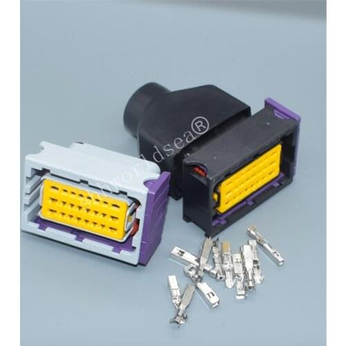 Shhworldsea 24Pin Way Automotive Ecu Connector Plug Waterproof Plastic Housing Female Socket 211PL249S0023 211PC249S0005 Sheath