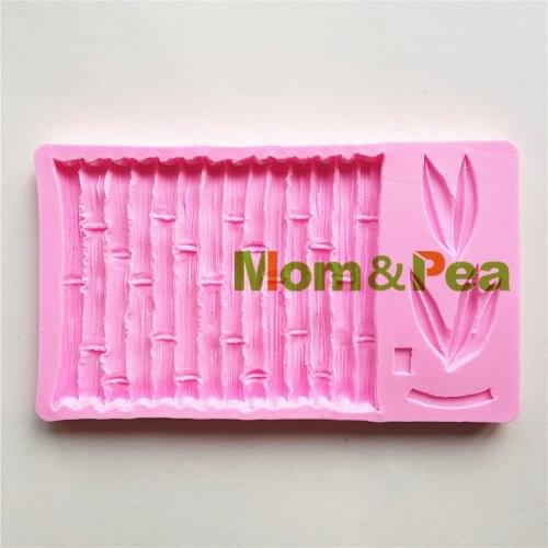 Mom&Pea MPA1774 Bamboo Shaped Silicone Mold Cake Decoration Fondant Cake 3D Mold Food Grade