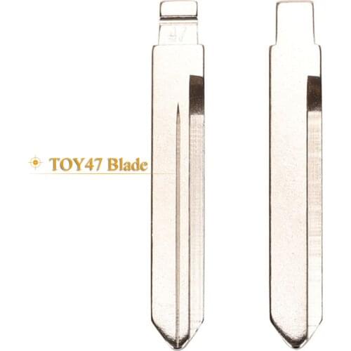 Kutery Replacement Remote Control Car Key Toy47 Blade For Toyota Corolla Flip Blade KD Remote Uncut Key Blade Blank