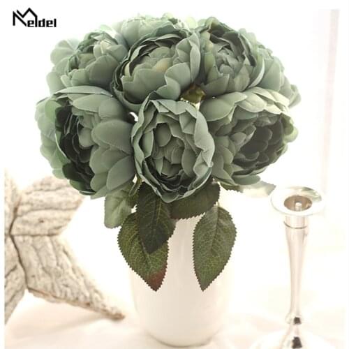 Meldel Wedding Bouquet Bridal Bouquet Holder Pink Silk Roses Wedding Bouquet for Bridesmaids Artificial Flower Home Garden Decor