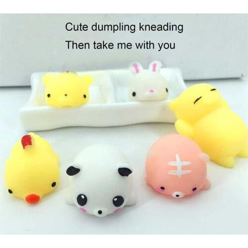 Squishy Animal Stress Relief Toys Mochi Animals Toys Mini Animals Cat Cute Kawaii Decompression Toy