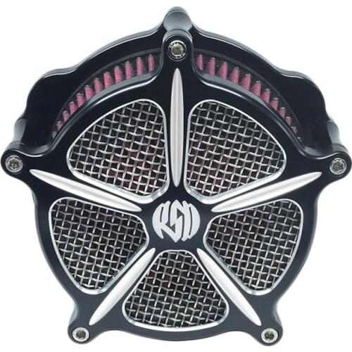 RSD Motorcycle Intake Air Cleaner Filter Kit For Harley Sportster 883 XL 1200 Softail Dyna Touring Road King Street Glide FLST F