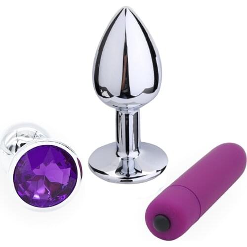 Female Toys Anal Plug Bullet Vibrator Butt Plugs Adult Toys Anal Vibrator Masturbator Lesbia Clitoris Stimulator Sex Vibrators