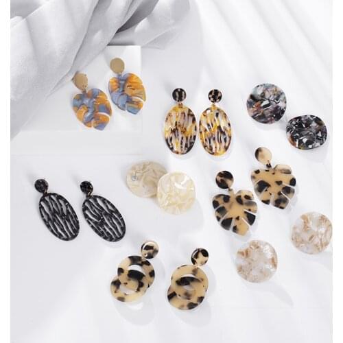 WYBU Beach Leaf Pendant Women Drop Earrings Tropical Plant Shape Summer Party New Jewelry for Hoop Earrings 2021 New Design